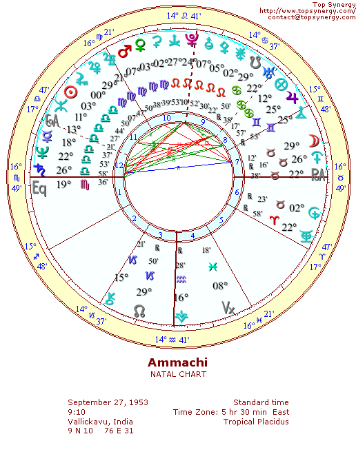 Ammachi natal wheel chart