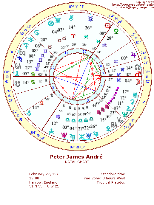 Peter Andr natal wheel chart