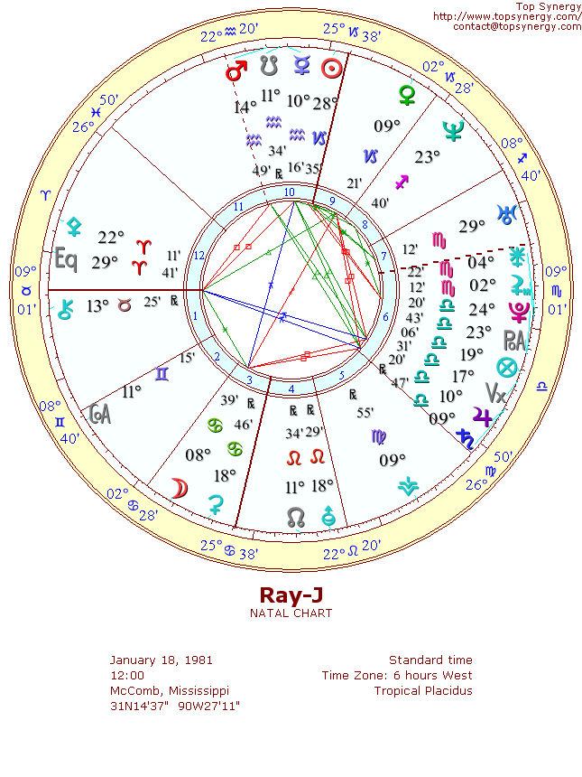 Ray-J natal wheel chart