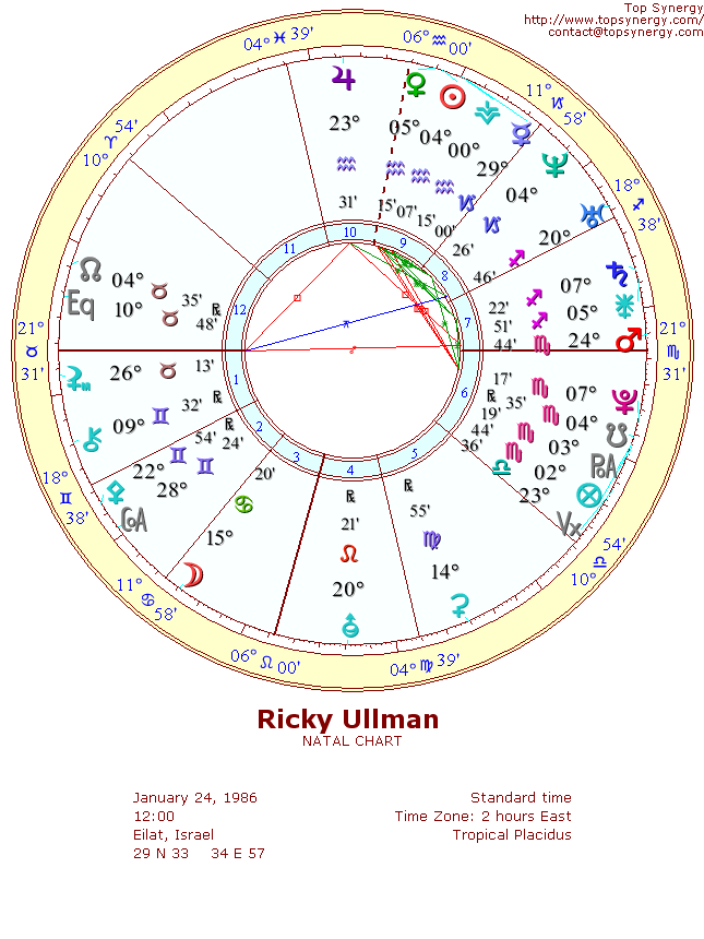 Ricky Ullman natal wheel chart