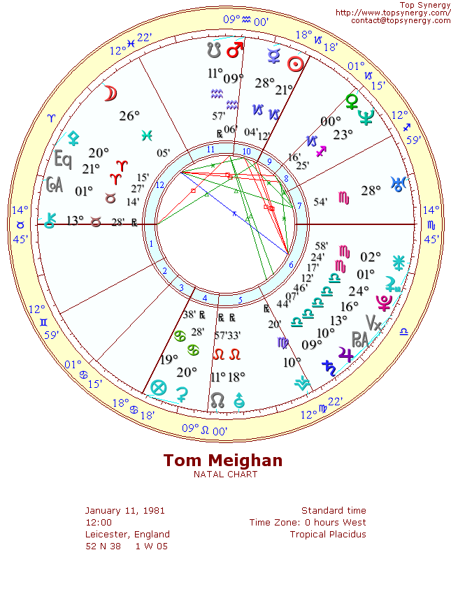 Tom Meighan natal wheel chart