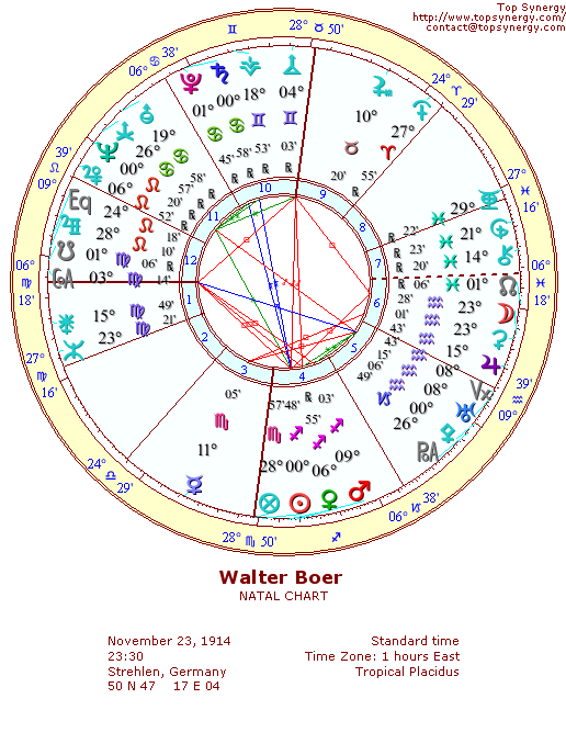 Walter Boer natal wheel chart